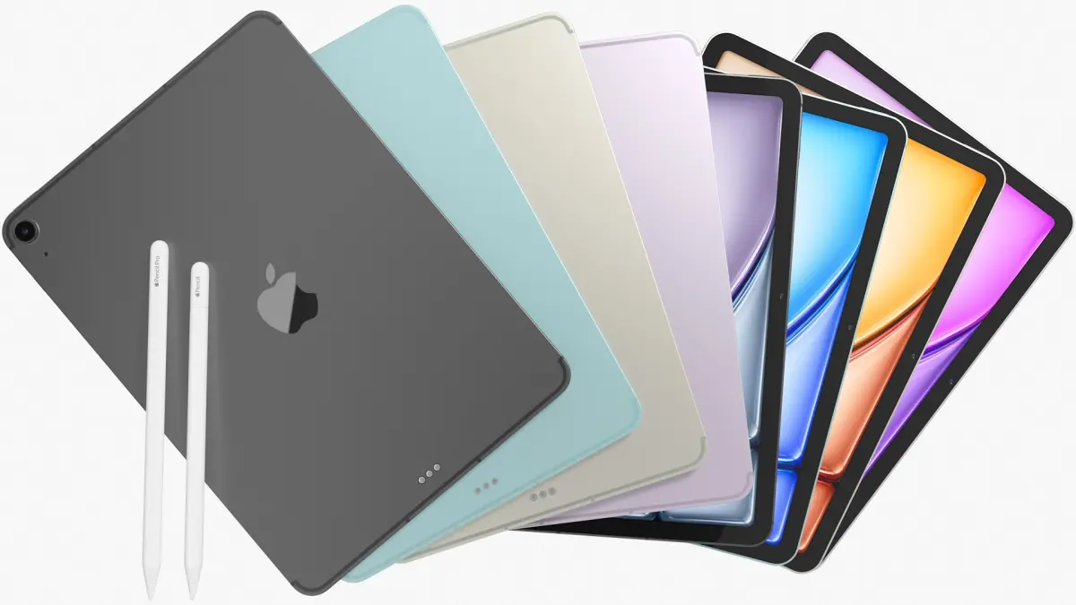 Apple iPad Air 11 2026 WiFi and Cellular with Pencils All Colors 3D model