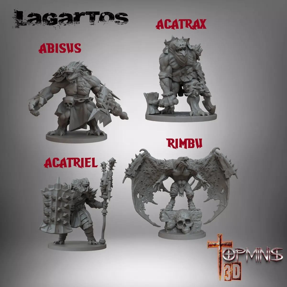 LIZARD MEN 3D print model