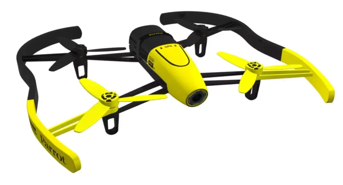 Parrot Bebop Drone 3D Model Yellow 3D model