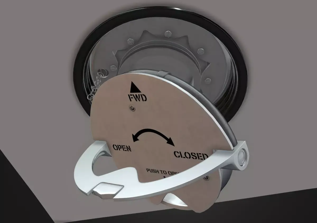 A320 Refuel coupling cap 3D model Download Low-poly 3D model