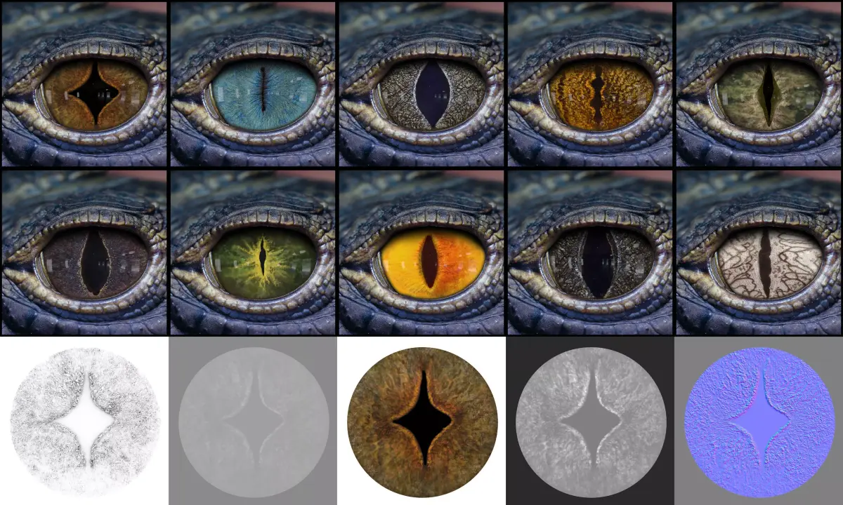 Creature eye Textures vol 01 3D model purchase
