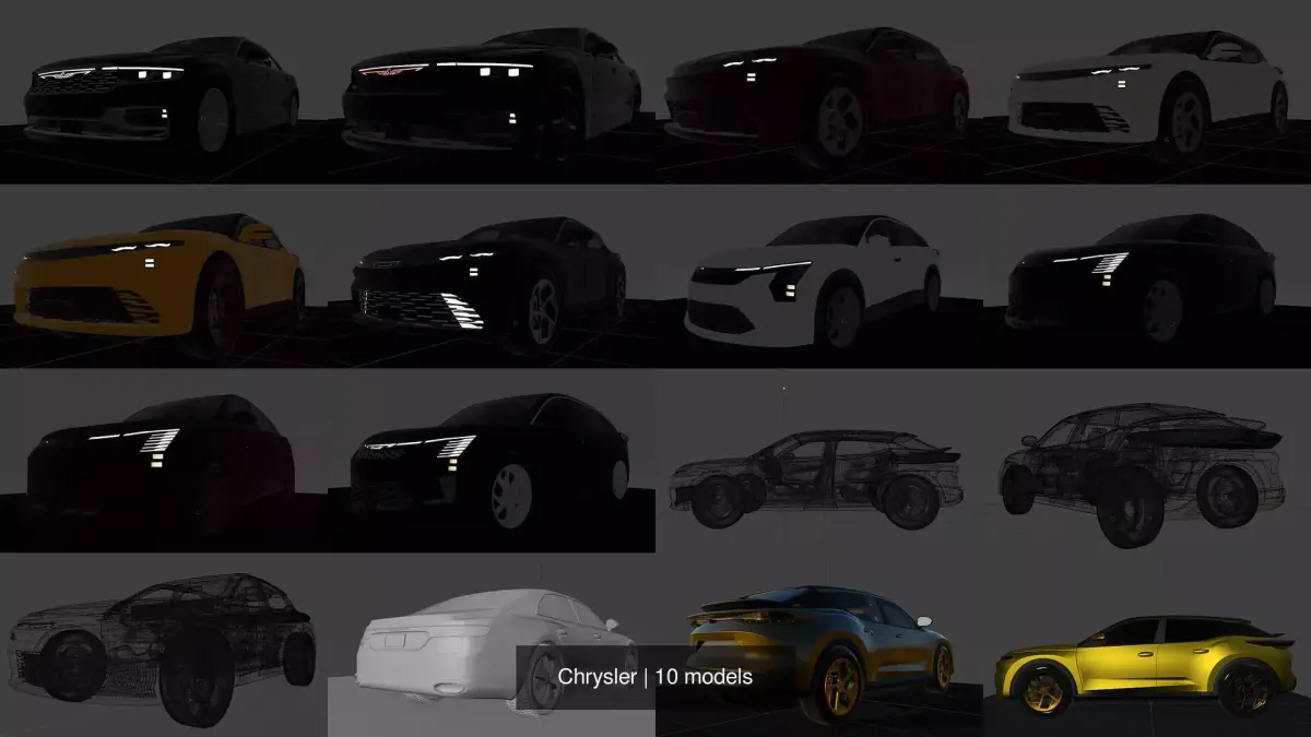 Chrysler 3D Model Pack buy