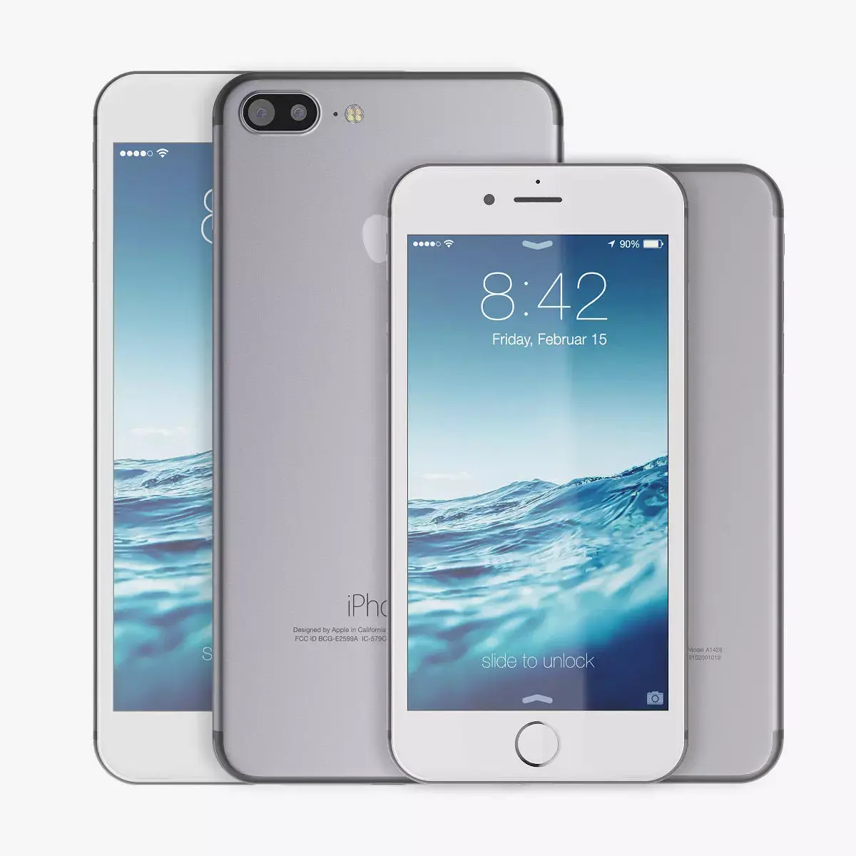 Apple iPhone 7 vs 7Plus 3D model