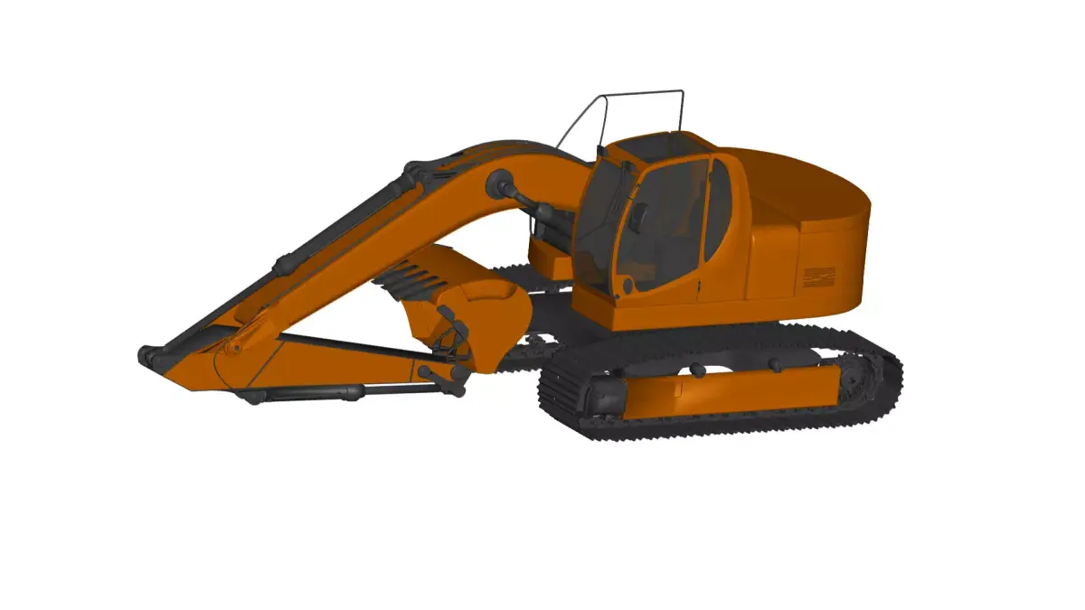 JCB Excavator - Track Excavators  3D model