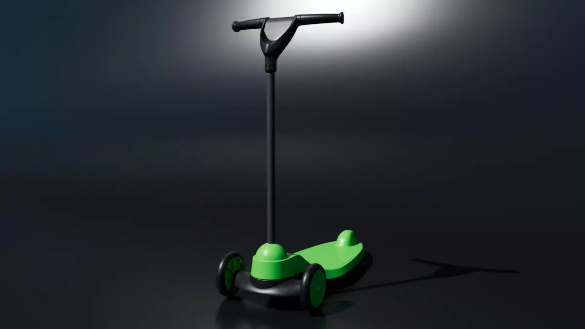 Kick Scooter Toy Free low-poly 3D model