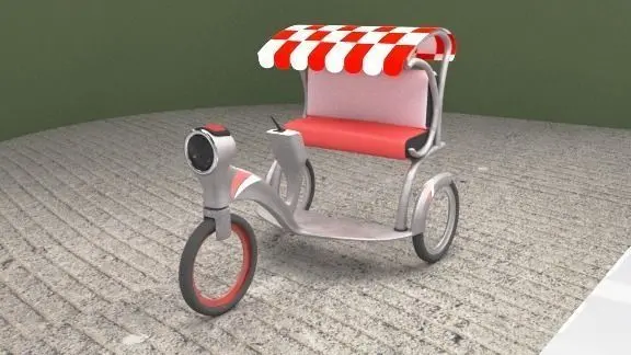 GPS Auto- Cycle Rikshaw 3D model