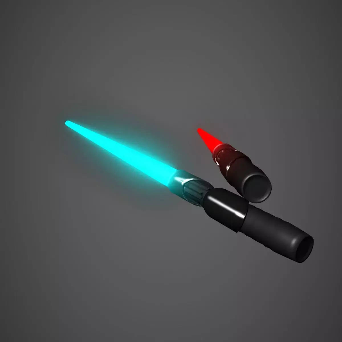 Lightsaber two star wars lightsabers 3D model