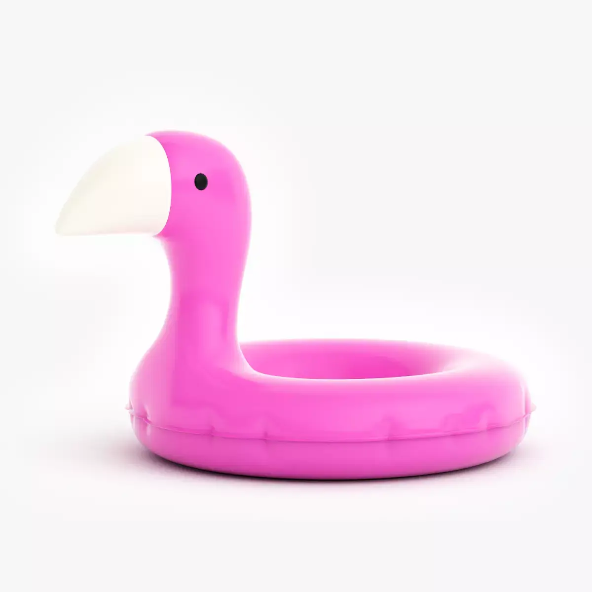 Flamingo Pool Float Inflatable Toy Swimming Tube Low-poly 3D model