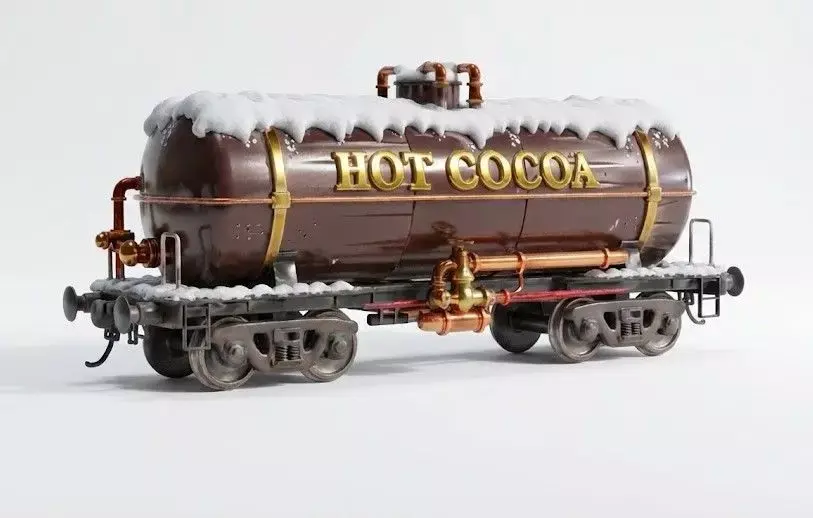  Cocoa Express Tanker 3D Model Low-poly 3D model