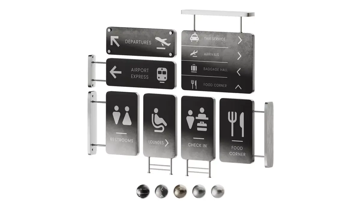 Airport Navigation Set 01 3D model