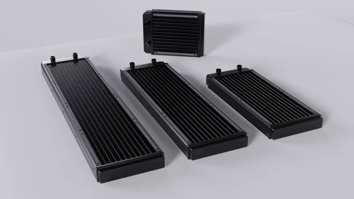 Water cooling radiators - 120-480mm 3D Model Pack