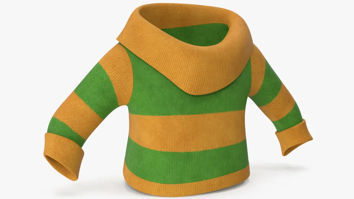 Cartoon Sweater Yellow 3D model