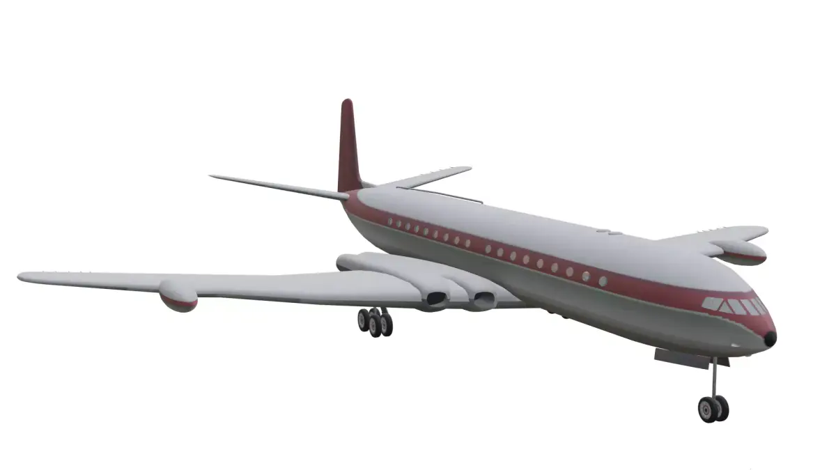 de Havilland DH106 Comet 4 Low-poly 3D model
