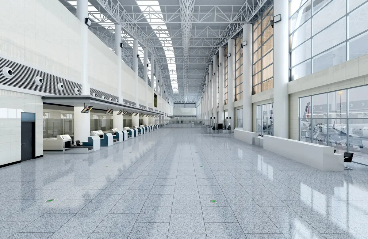 Airport Terminal Interior 02 3D model
