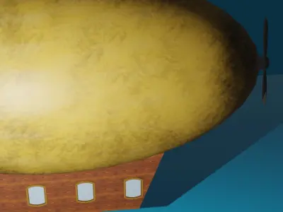 airship egg Free low-poly 3D model