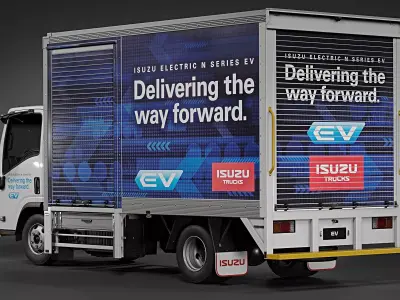 2025 Isuzu N-Series EV Van Truck 3D model
