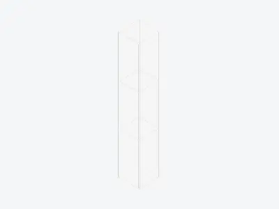 Kinda Locker - Plastic - Locka - Triple Tier Low-poly 3D model