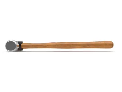 SO 16 Ounce Ballpen Hickory Hammer Low-poly 3D model