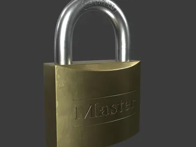 Padlock 3D model by alexsoft