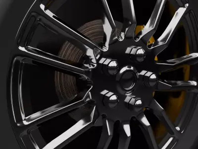 wheel 3D model from CGTrader - PBR
