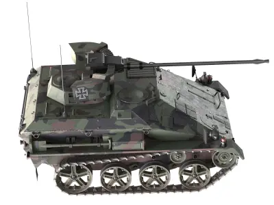 Wiesel Armored Weapons Carrier Low-poly 3D model