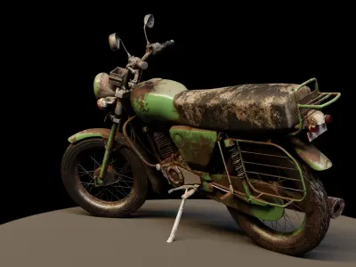 Rusty Bike 3D model