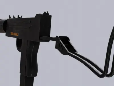 Sci-Fi Finals Game Gun And PBR Texture 3D model
