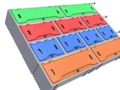 Locker 3D model purchase