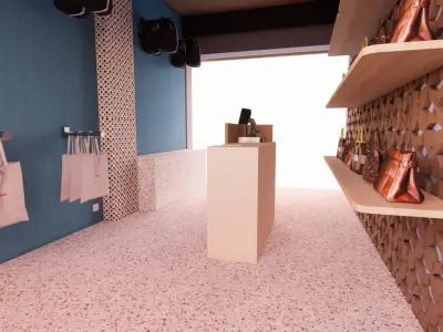 Booth Store 3 3D model