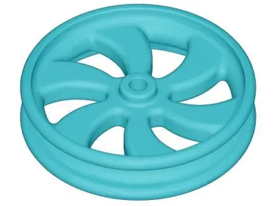 Plastic Wheel Rim 3D model