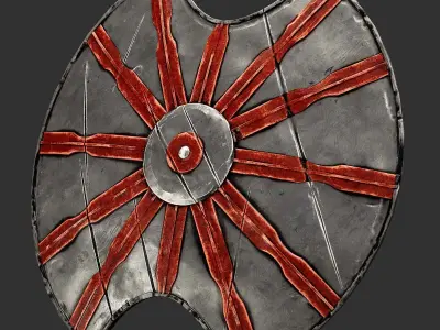 Shield Base Mesh 3D model