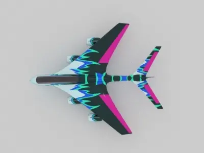 Stunt yet Low-poly 3D model
