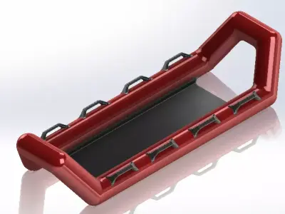 inflatable boat 3D model 7