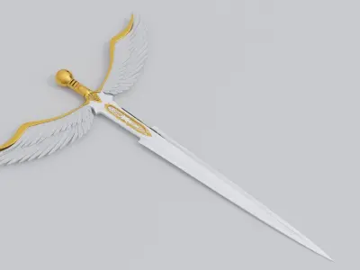 Angel sword Low-poly 3D model buy
