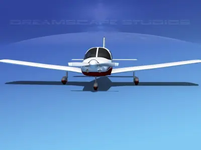 Piper PA-28 V08 3D model