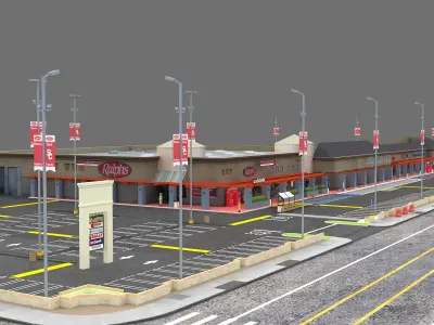 Retail Store 3D model purchase