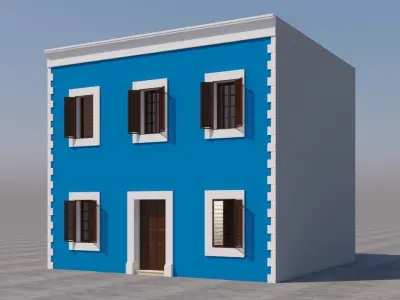 Mexican House 3D model 4