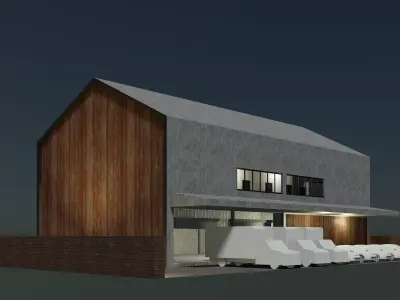 Mini warehouse 3D model