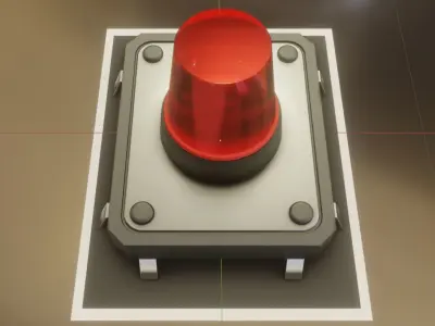 Siren-Alarm-1-Output-Module 3D model