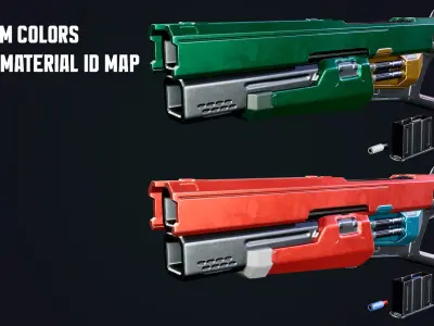 Sci-fi Shotgun Low-poly 3D model purchase
