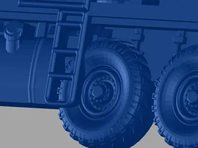 Truck military vehicle 3D print model