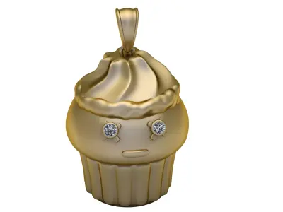 Industrial Trinity Knot 14K Gold Beaded 3D print model