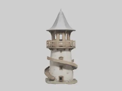 Watchtower Model Low-poly 3D model