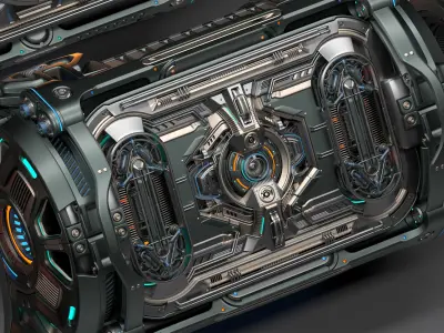 Sci-Fi Elements Kitbash - Full Pack 3D model