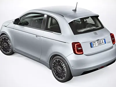 2021 Fiat 500 3D model
