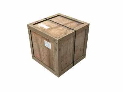 Old Wooden Cargo Crate 12PBR Low-poly 3D model