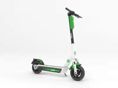 Lime Scooter 3D Model 3D model