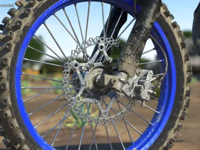 Yamaha YZ125 2022 Dirt 3D model
