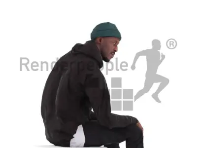Tyrone Animated 001 Sitting
