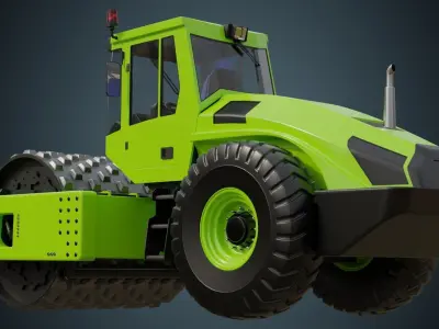Compactor 2 Untextured 3D model